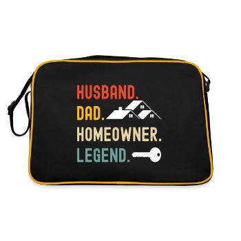 Pendaison de crémaillère des propriétaires - Sac Retro - noir/or - Dos