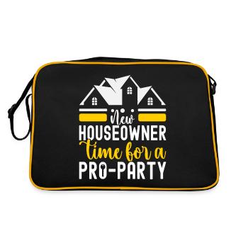 Pendaison de crémaillère des propriétaires - Sac Retro - noir/or - Dos