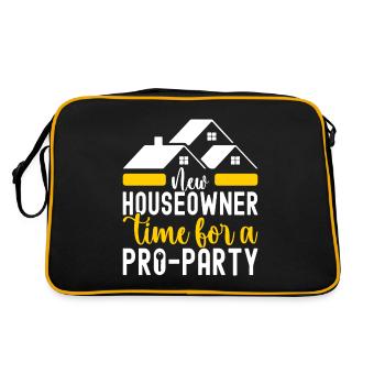 Pendaison de crémaillère des propriétaires - Sac Retro - noir/or - Dos