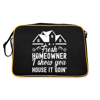 Pendaison de crémaillère des propriétaires - Sac Retro - noir/or - Dos