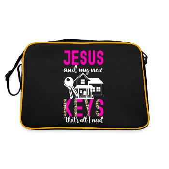 Pendaison de crémaillère des propriétaires - Sac Retro - noir/or - Dos