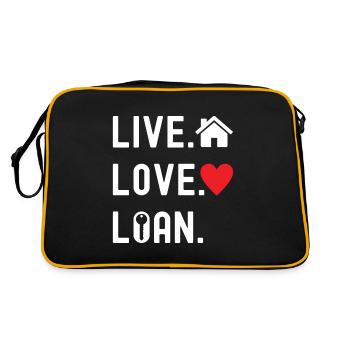 Pendaison de crémaillère des propriétaires - Sac Retro - noir/or - Dos