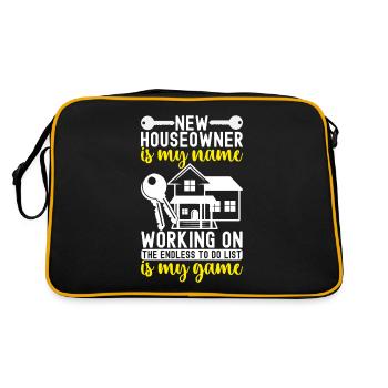 Pendaison de crémaillère des propriétaires - Sac Retro - noir/or - Dos