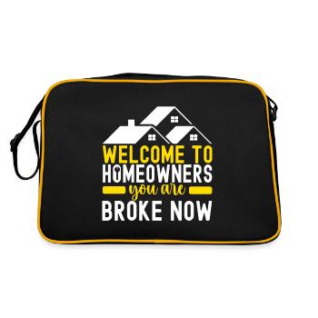 Pendaison de crémaillère des propriétaires - Sac Retro - noir/or - Dos