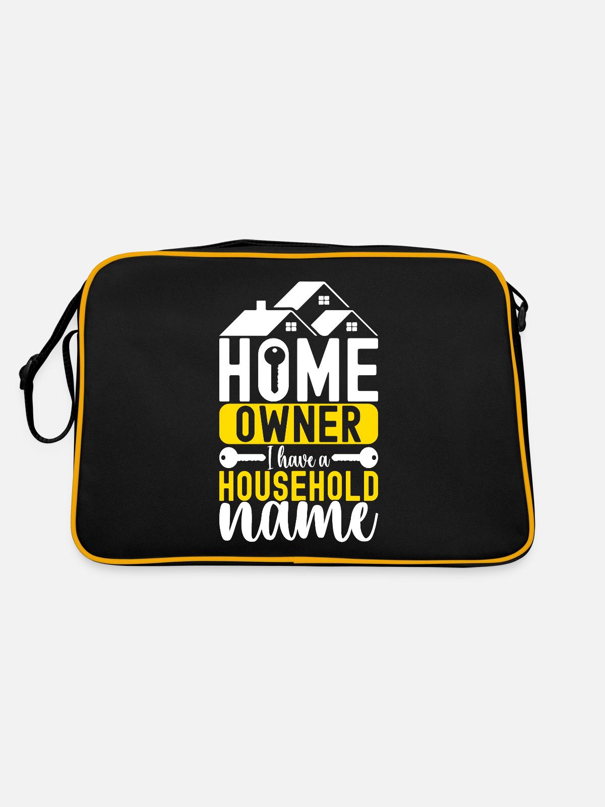 Homeowners Housewarming Party - Retro Bag - black/gold - Back
