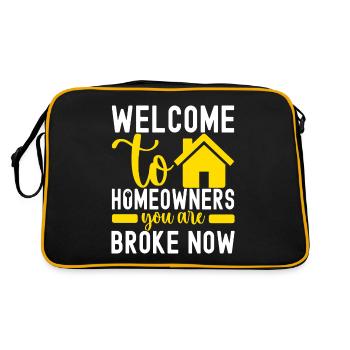 Pendaison de crémaillère des propriétaires - Sac Retro - noir/or - Dos