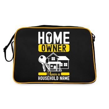 Pendaison de crémaillère des propriétaires - Sac Retro - noir/or - Dos