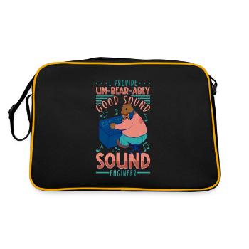 Son puissant - ingénieur du son - Sac Retro - noir/or - Dos