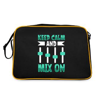 Keep Calm and Keep Mixing - Sound Engineer - Retro Bag - black/gold - Back