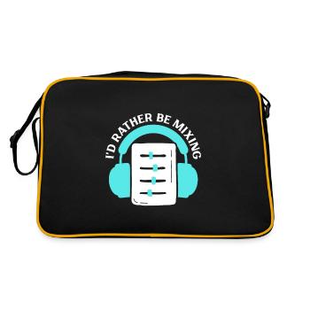 I'd Rather Mix - Sound Engineer - Retro Bag - black/gold - Back