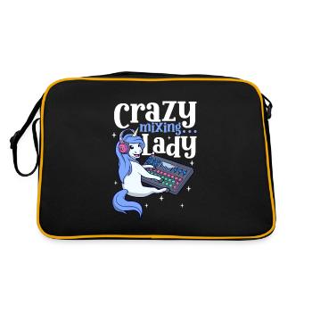 Crazy Mixing Lady - Sound Engineer - Retro Bag - black/gold - Back