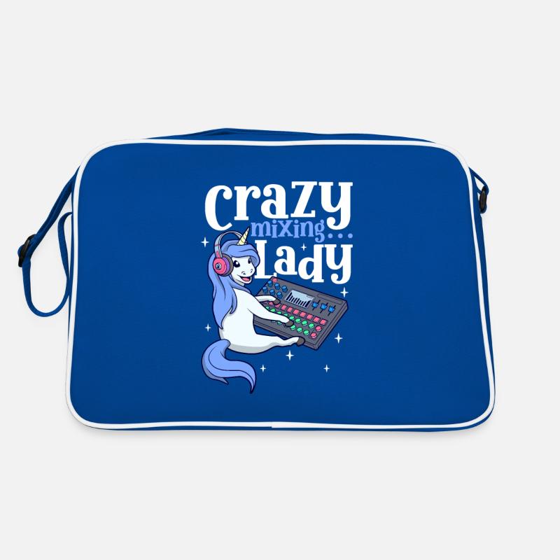 Crazy Mixing Lady - Sound Engineer Retro Bag