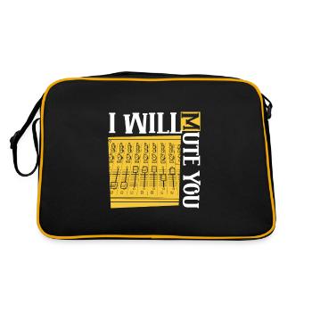 Je vais te mettre en sourdine - Ingénieur du son - Sac Retro - noir/or - Dos