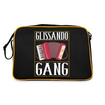 Accordéoniste Accordéoniste - Sac Retro - noir/or - Dos