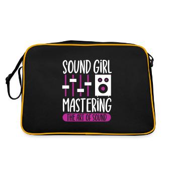 Fille du son - Ingénieur du son - Sac Retro - noir/or - Dos