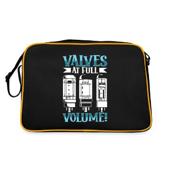 Tubes to Full Volume - Vacuum Tubes - Retro Bag - black/gold - Back