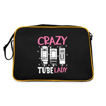 Crazy Tube Lady - Tube Amplifier - Retro Bag - black/gold - Back