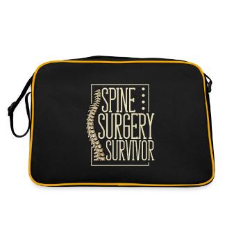 Spine Surgery Survivor - Back Surgery - Retro Bag - black/gold - Back