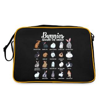 Lapins du monde - Lapin - Sac Retro - noir/or - Dos