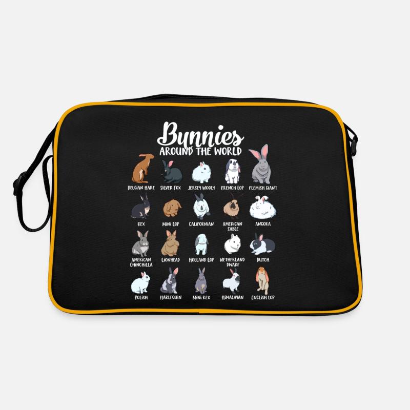 Rabbits of the World - Rabbit Retro Bag
