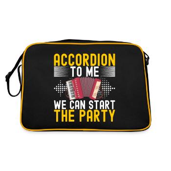 Accordéoniste Accordéoniste - Sac Retro - noir/or - Dos