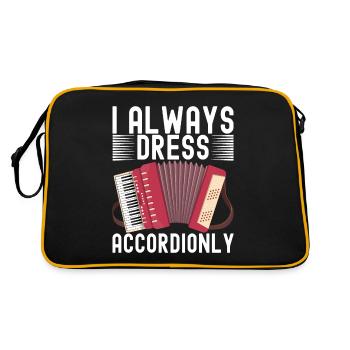 Accordéoniste Accordéoniste - Sac Retro - noir/or - Dos