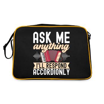 Accordéoniste Accordéoniste - Sac Retro - noir/or - Dos