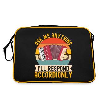 Accordéoniste Accordéoniste - Sac Retro - noir/or - Dos