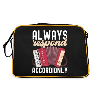 Accordéoniste Accordéoniste - Sac Retro - noir/or - Dos