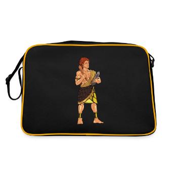 God of Celtic Mythology - Ogma - Retro Bag - black/gold - Back