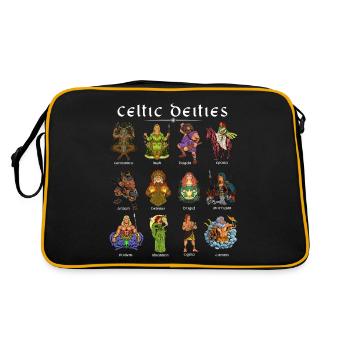 Dieux de la mythologie celtique - Sac Retro - noir/or - Dos