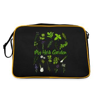 My Herb Garden - Medicinal Herbs - Retro Bag - black/gold - Back