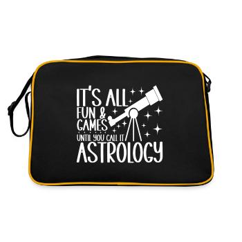 Astronomie astronome - Sac Retro - noir/or - Dos