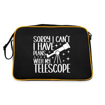 Astronomie astronome - Sac Retro - noir/or - Dos