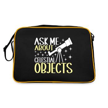 Astronomie astronome - Sac Retro - noir/or - Dos