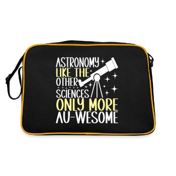 Astronomie astronome - Sac Retro - noir/or - Dos