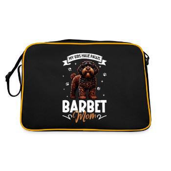 French Water Dog Mom - Retro Bag - black/gold - Back