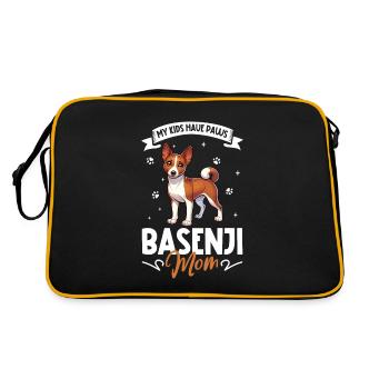 Basenji Mama - Sac Retro - noir/or - Dos