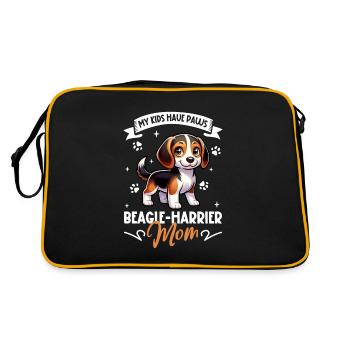 Maman Beagle Harrier - Sac Retro - noir/or - Dos