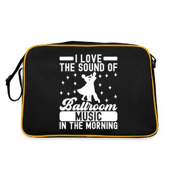 Ballsaal Tanz Ballsaaltänzer Gesellschaftstänzer - Retro Tasche - Schwarz/Gold - Hinten