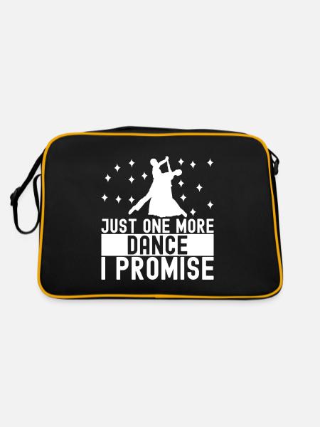 Ballsaal Tanz Ballsaaltänzer Gesellschaftstänzer - Retro Tasche - Schwarz/Gold - Hinten