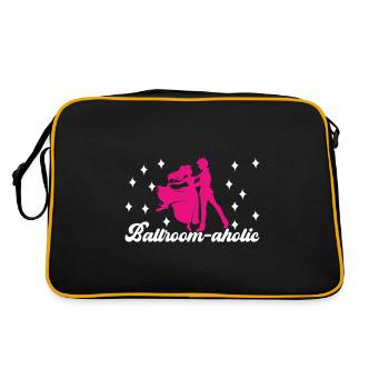 Ballsaal Tanz Ballsaaltänzer Gesellschaftstänzer - Retro Tasche - Schwarz/Gold - Hinten