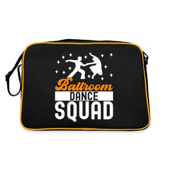 Ballsaal Tanz Ballsaaltänzer Gesellschaftstänzer - Retro Tasche - Schwarz/Gold - Hinten