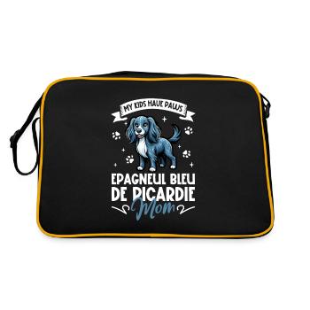 Epagneul Bleu de Picardie Mama - Retro Bag - black/gold - Back
