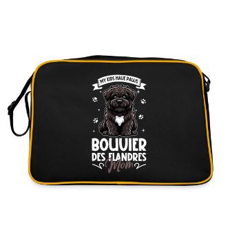 Bouvier des Flandres Mama - Sac Retro - noir/or - Dos