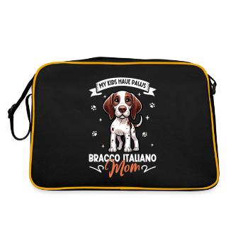 Bracco Italiano Mama - Sac Retro - noir/or - Dos