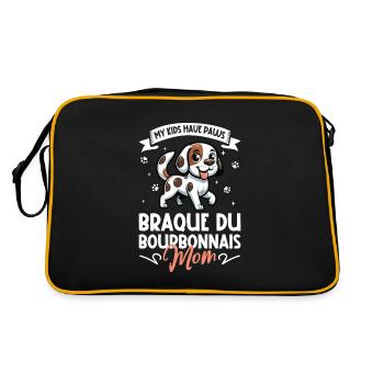 Braque du Bourbonnais Mama - Sac Retro - noir/or - Dos