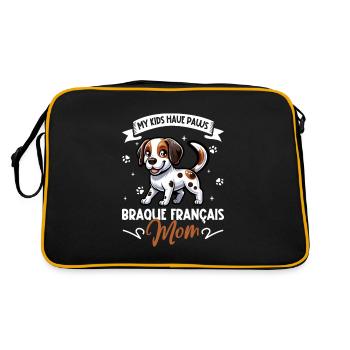 Braque Français Mama - Sac Retro - noir/or - Dos