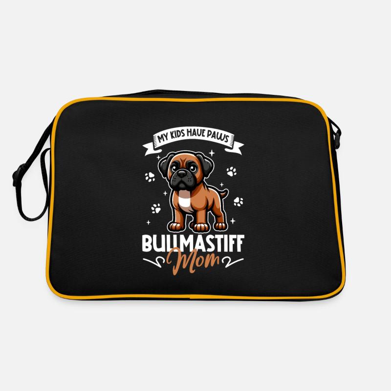 Bullmastiff Mama Retro Tasche