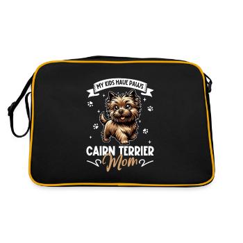 Maman Cairn Terrier - Sac Retro - noir/or - Dos